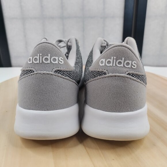 Adidas Cloudfoam Qt Racer Gray White Running Sneakers Women US 7 - Picture 8 of 14